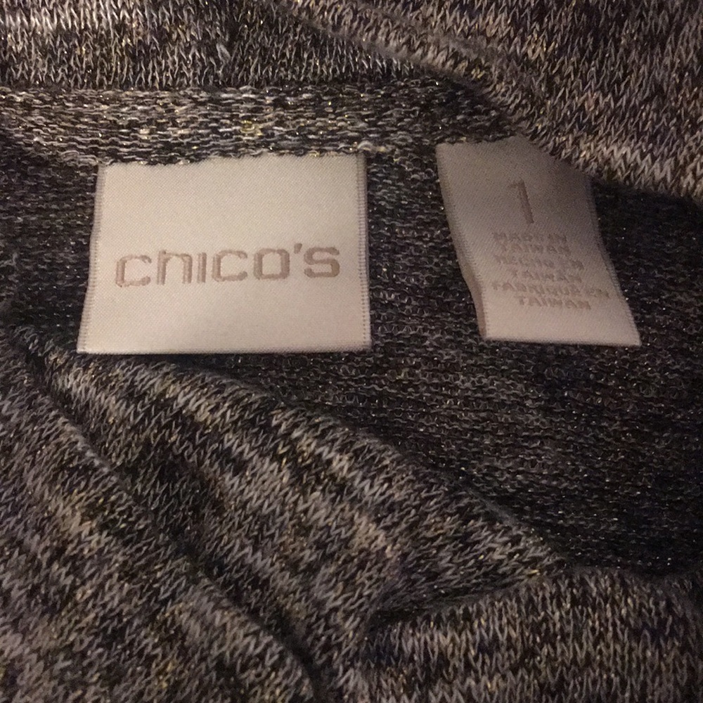Cowl neck tunic sweater by Chicos, size 1 - Picture 4 of 5